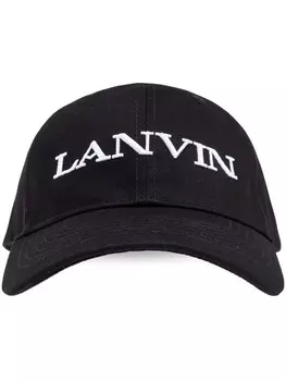 Бейсболка с вышитым логотипом Lanvin, черный