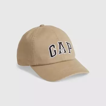Бейсболка с вышитым логотипом легкоатлетической команды Gap, бежевый