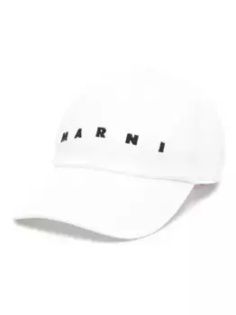 Бейсболка с вышитым логотипом Marni, белый