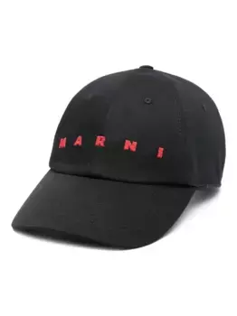 Бейсболка с вышитым логотипом Marni, черный