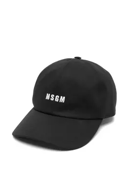 Бейсболка с вышитым логотипом MSGM, черный