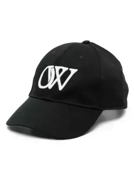 Бейсболка с вышитым логотипом OFF-WHITE, черный