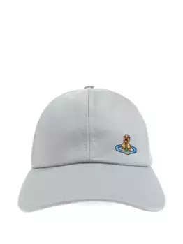 Бейсболка с вышитым логотипом Orb Vivienne Westwood, серый