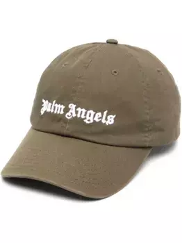 Бейсболка с вышитым логотипом PALM ANGELS, зеленый