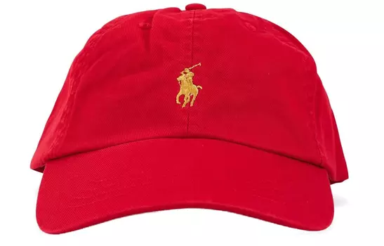 Бейсболка с вышитым логотипом Polo Ralph Lauren, красный