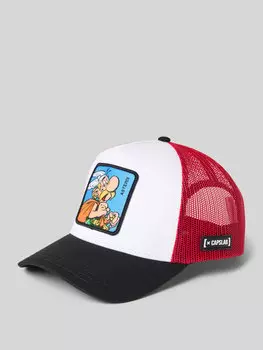 Бейсболка с вышитым мотивом Capslab, бордовый