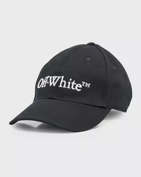 Бейсболка с вышивкой Drill Off-White, цвет Black White