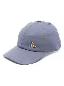 Бейсболка с вышивкой Orb Vivienne Westwood, синяя