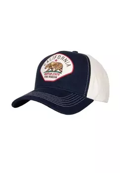 Бейсболка с вышивкой спереди Калифорния KING KEROSIN, темно-синий