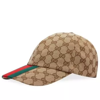 Бейсболка с жаккардовым узором Gg Gucci, бежевый
