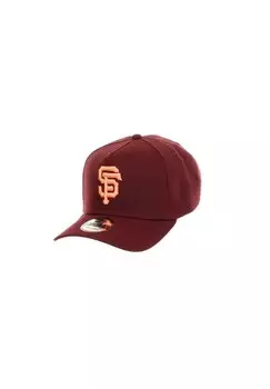 Бейсболка SAN FRANCISCO GIANTS MLB 50TH ANNIVERSARY SIDEPATCH 9FORTY A-FRAME SNAPBACK New Era, цвет weinrot