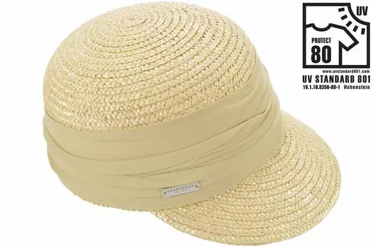 Бейсболка Seeberger Strohhut, бежевый