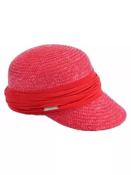 Бейсболка Seeberger Strohhut, красный