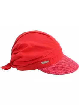 Бейсболка Seeberger Strohhut, красный