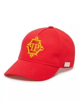 Бейсболка Шестиугольник PHILIPP PLEIN, красный