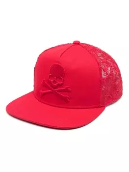 Бейсболка Skull&Bones Philipp Plein, красный