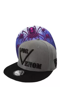 Бейсболка SNAPBACK BASEBALL-ONE SIZE Capiche, цвет dark grey/black/purple