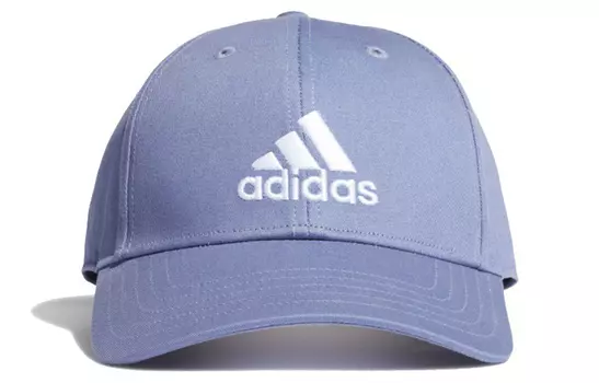 Бейсболка спортивная хлопковая с вышивкой Adidas фиолетового цвета
