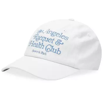Бейсболка Sporty & Rich La Racquet Club, белый/голубой