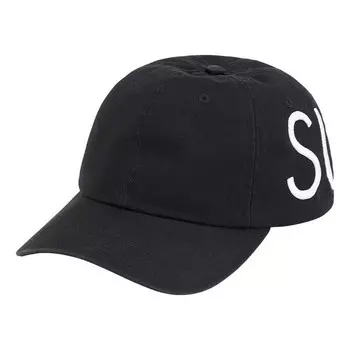 Бейсболка spread 6-panel 'black white' Supreme, черный