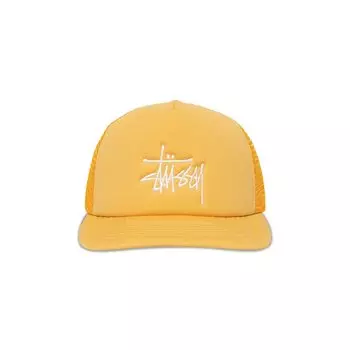 Бейсболка Stussy Big Basic Trucker Cap, цвет Honey