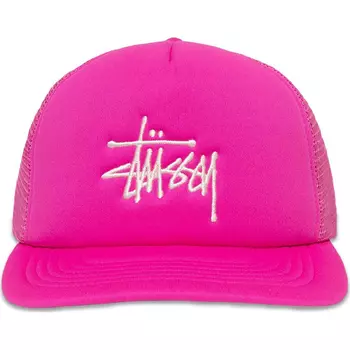Бейсболка Stussy Big Basic Trucker, сиреневый