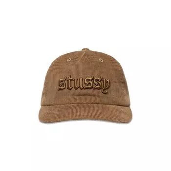 Бейсболка Stussy Mid-Depth Old English Snapback, кэмел