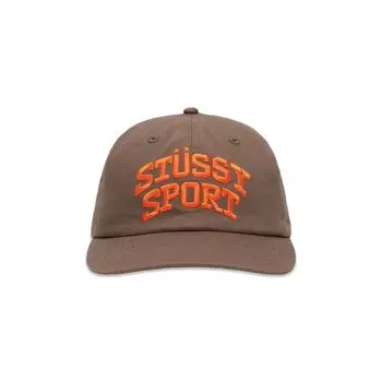 Бейсболка Stussy Mid-Depth Sport Snapback, коричневый