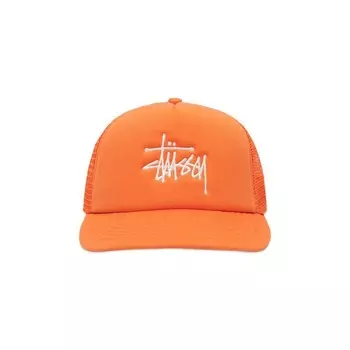 Бейсболка Stussy Trucker Big Basic Snapback, оранжевый