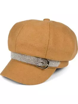 Бейсболка styleBREAKER Bakerboy Schiebermtze, кэмел