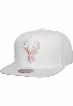 Бейсболка SUMMER MILWAUKEE BUCKS Mitchell & Ness, цвет white