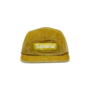 Бейсболка Supreme Coated Denim Camp Cap, желтый