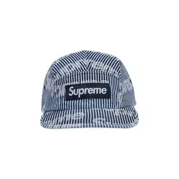 Бейсболка Supreme Denim Camp Cap, цвет Stripe