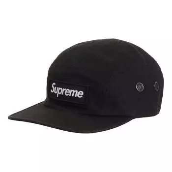 Бейсболка Supreme Military Camp Hat SS24 'Black', черный