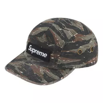 Бейсболка Supreme Military Camp Hat SS24 'Olive Tiger Camo', оливкого-зеленый