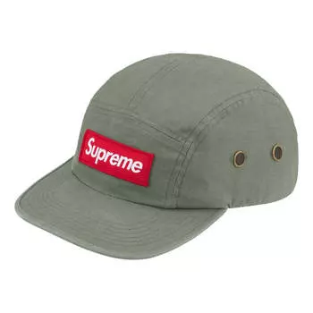 Бейсболка Supreme Military Camp Hat SS24 'Olive', оливкого-зеленый