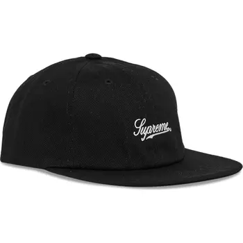Бейсболка Supreme Script Logo 6-Panel, черный