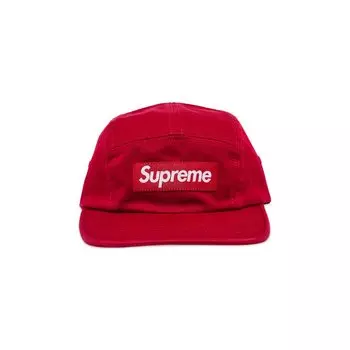 Бейсболка Supreme Washed Chino Twill Camp Cap, красный