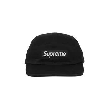 Бейсболка Supreme Washed Chino Twill Camp Cap, черный