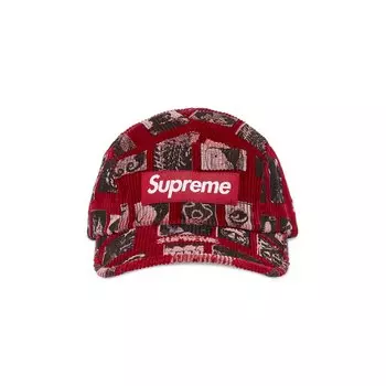 Бейсболка Supreme Weirdo Dave Corduroy Camp Cap, красный