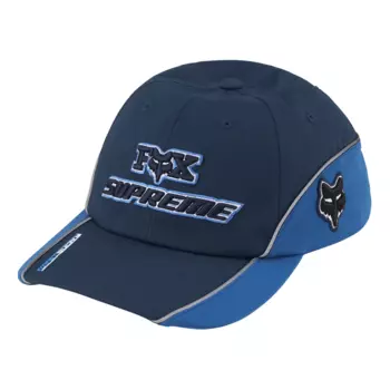 Бейсболка Supreme x Fox Racing 6-Panel Cap 'Blue', синий