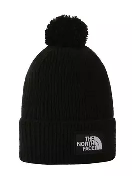 Бейсболка The North Face TNF LOGO BOX POM BEANIE, черный