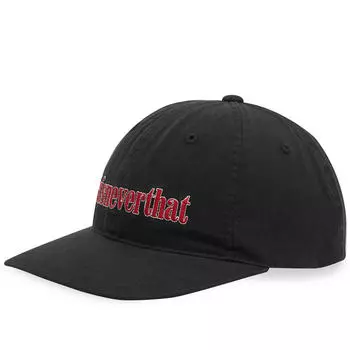 Бейсболка Thisisneverthat Double Stitch Onyx Hat, черный