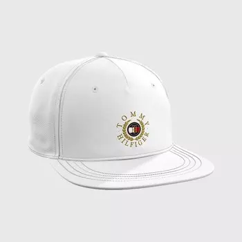 Бейсболка Tommy Hilfiger Logo Flat Brim, белый