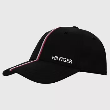 Бейсболка Tommy Hilfiger Logo Stripe, черный