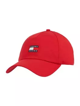 Бейсболка Tommy Jeans Cap HERITAGE, цвет blood red