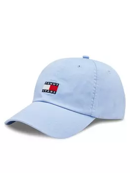 Бейсболка Tommy Jeans Tjw Heritage Cap AW0AW15848, небесно-голубой