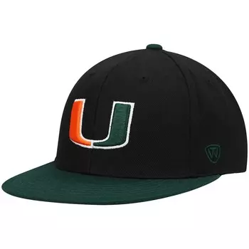 Бейсболка Top of the World Miami Hurricanes, черный