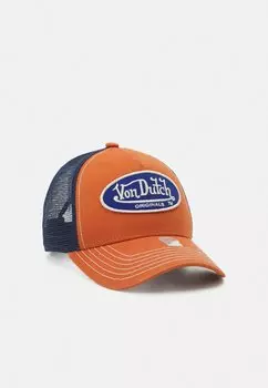 Бейсболка TRUCKER BOSTON UNISEX Von Dutch, цвет orange/navy