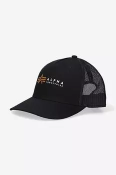 Бейсболка Trucker Cap Alpha Industries, черный